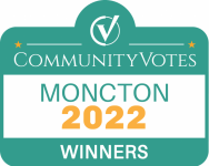 CommunityVotes Moncton 2022 Winners logo on a white background